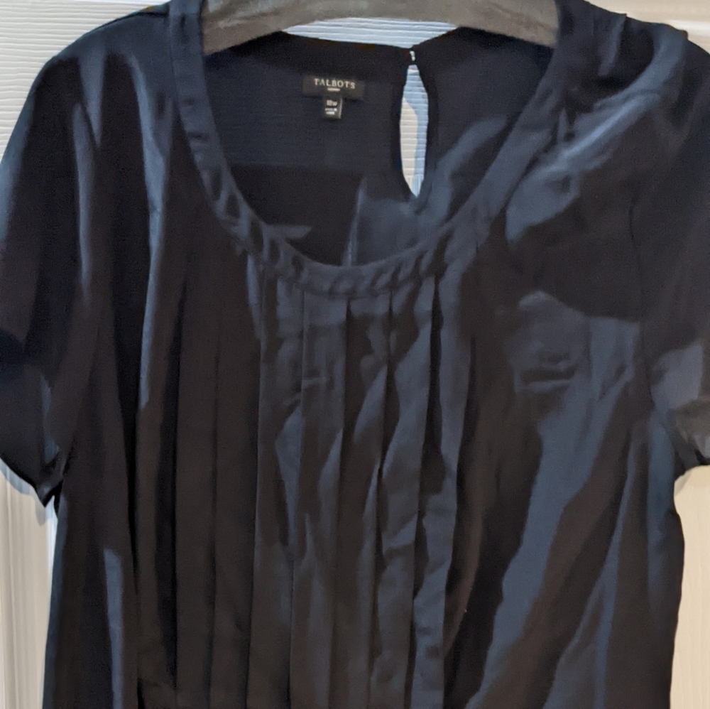 Talbot's black blouse